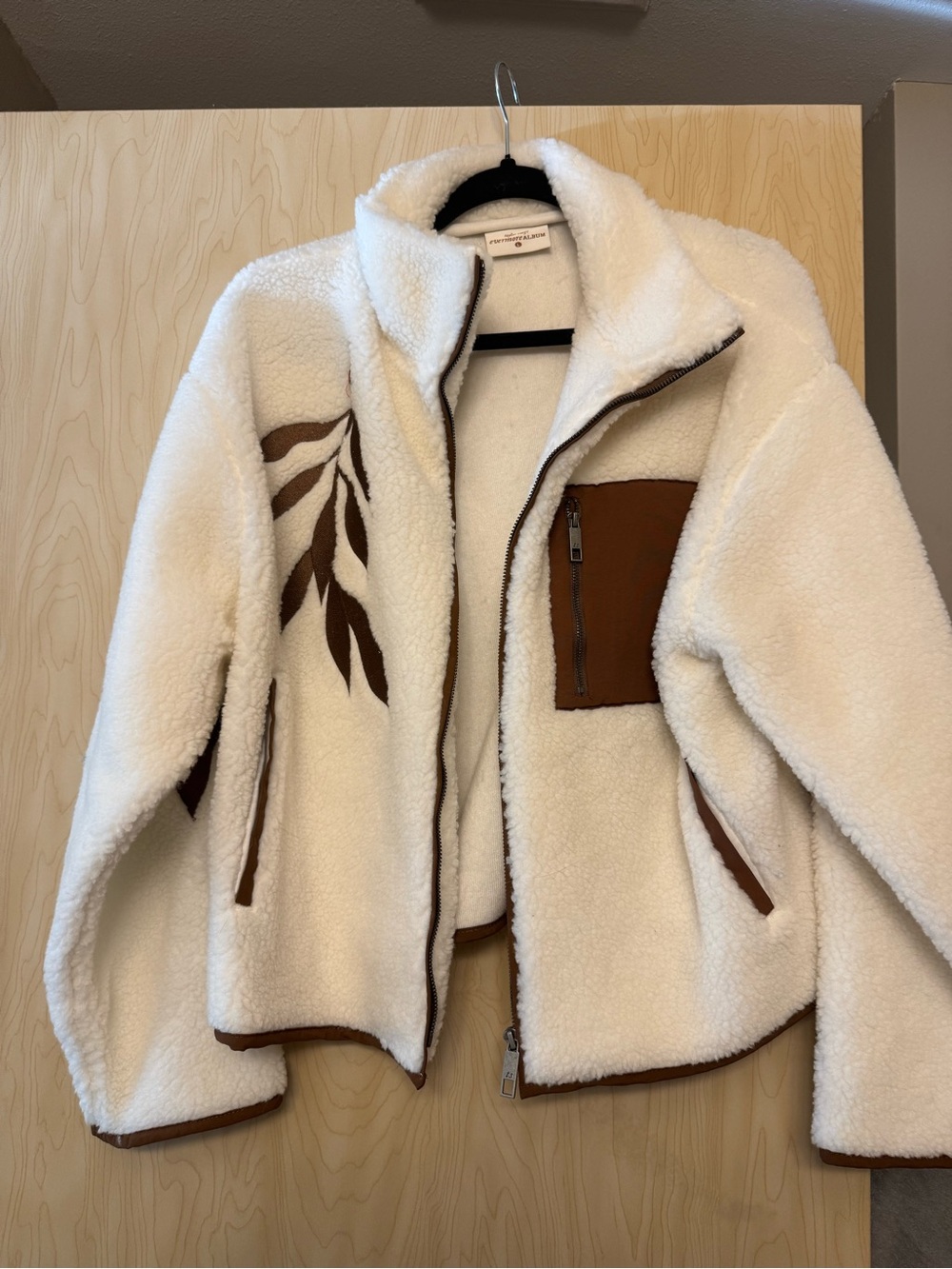 BRAND NEW | Taylor Swift | Evermore Willow Sherpa in Cream / Brown | Size Large
